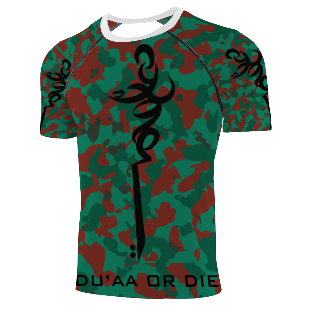 Du,aa or Die Man's Fitness Tops Stretchable Quick Drying Sports Tees
