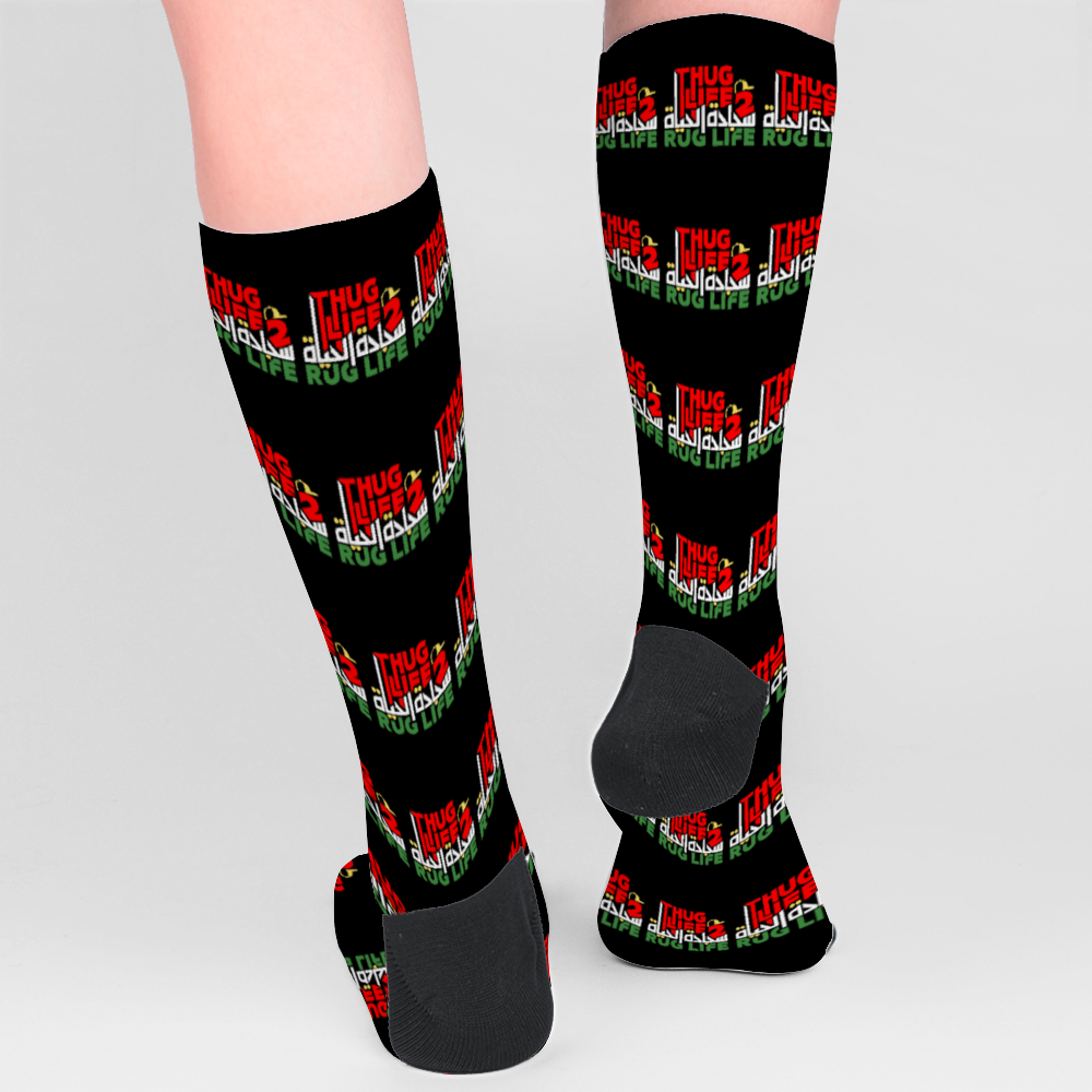Thug 2 Rug Unisex Mid-calf Polyester Socks
