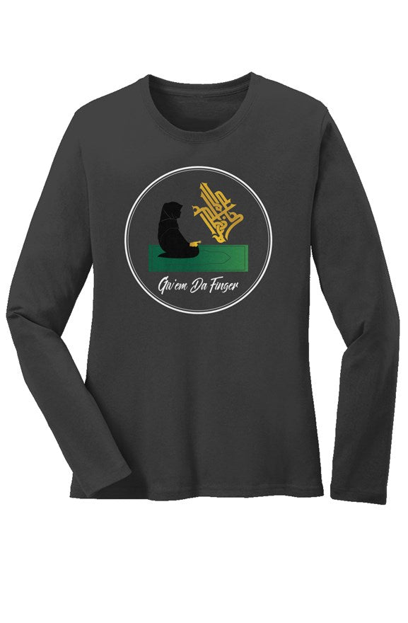 Finger Long Sleeve Cotton Tee