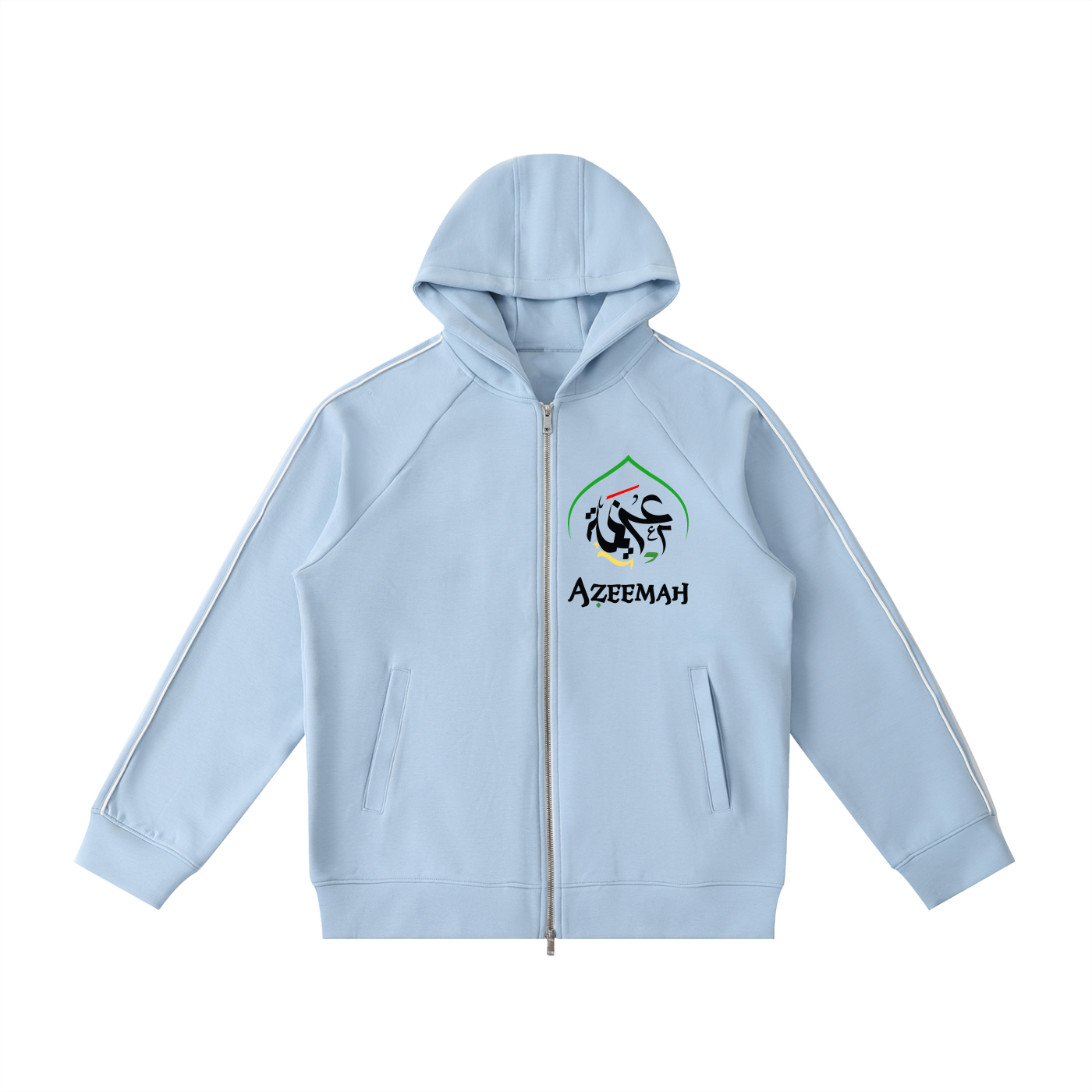 Heavyweight Raglan Sleeve Zip Hoodie