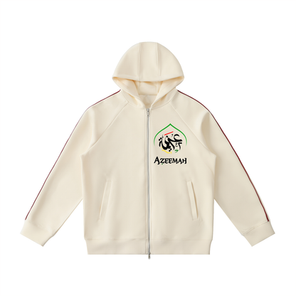 Heavyweight Raglan Sleeve Zip Hoodie