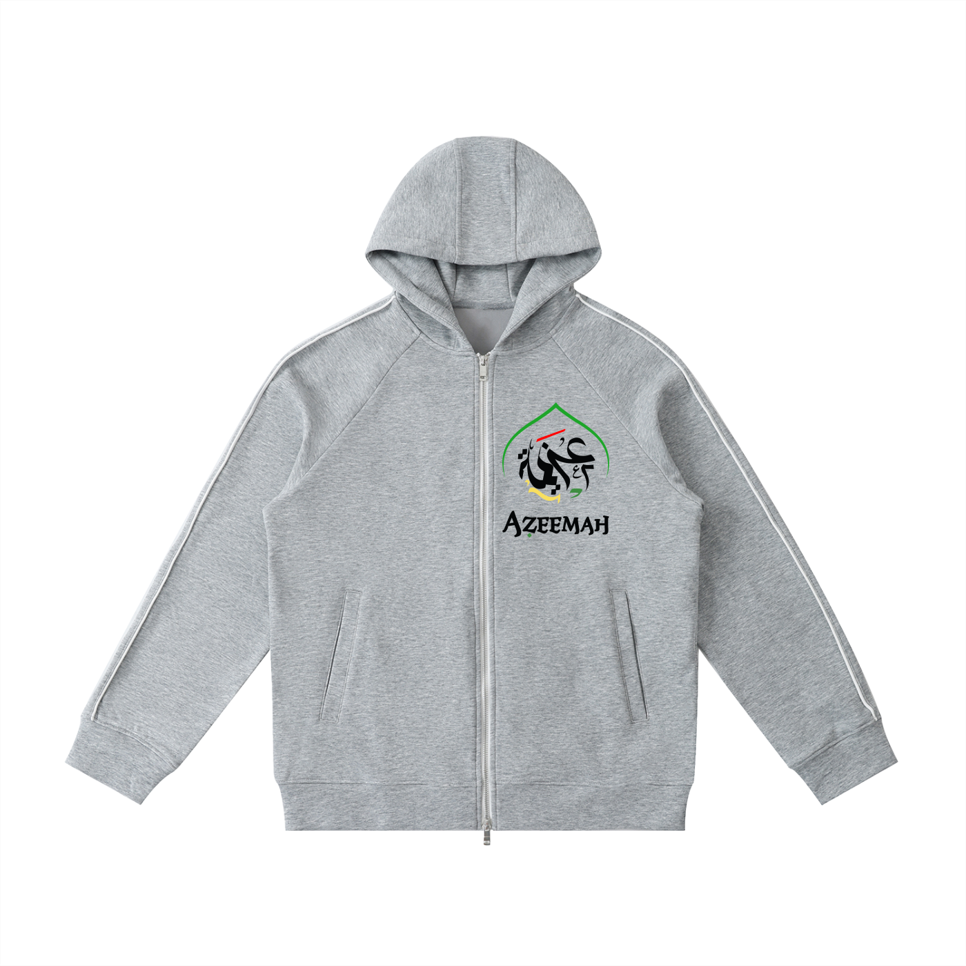 Heavyweight Raglan Sleeve Zip Hoodie