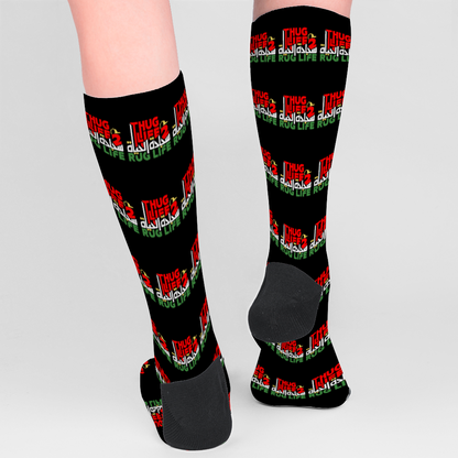 Thug 2 Rug Unisex Mid-calf Polyester Socks